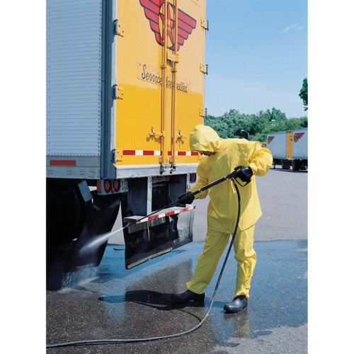 MCR Safety 8402S Hydroblast, .35mm Neoprene/Nylon Scrim, 2 pc suit, Jacket w/attached hood & bib pants, yellow