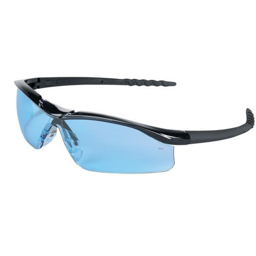 MCR Safety DL113 Dallas Black Frame, Light Blue Lens