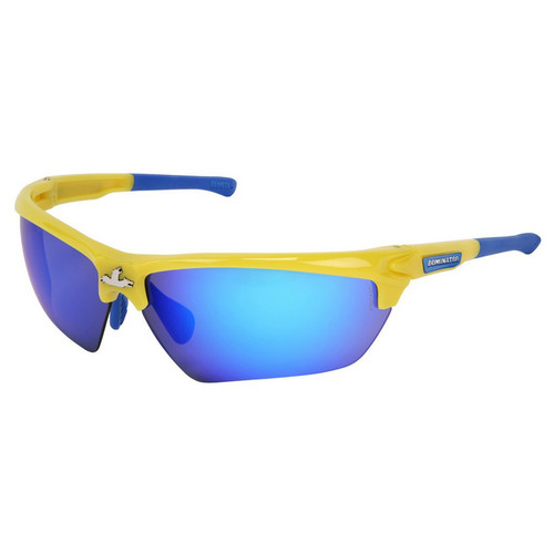 MCR Safety DM1348B Dominator 3 Yellow Frame, Blue Dmd Mir