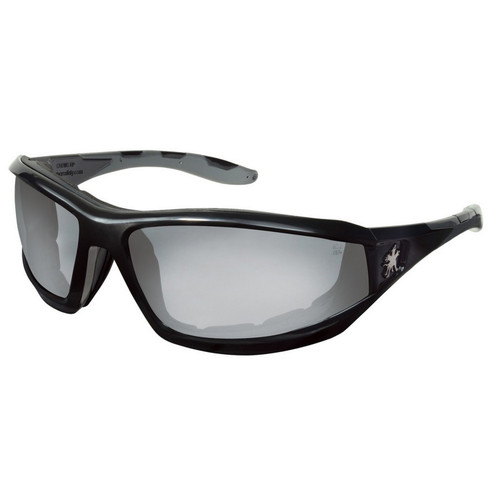 MCR Safety RP219AF Reaper 2 Black Frm w/ Temples I/O Clear AF