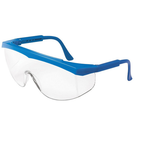 MCR Safety SS120 Stratos Blue Frame Clear Lens