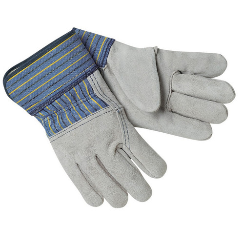 Leather Palm Glove, B Grade, 2.5 Rubber Cuff