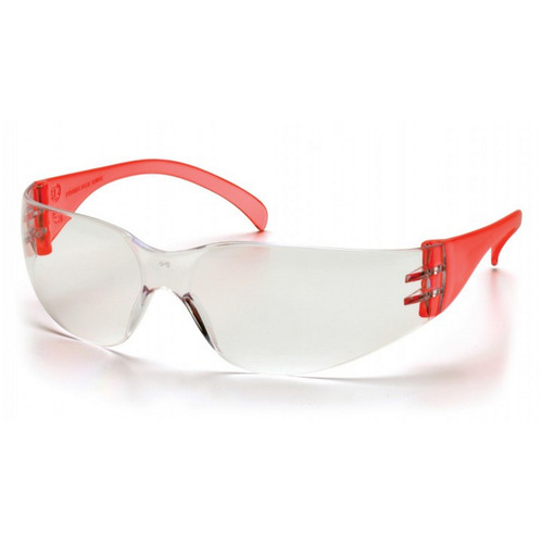 Pyramex Safety SR4110S Intruder - Red Temples/Clear-Hardcoated Lens Safety Glasses