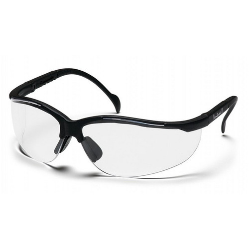 Pyramex Safety SB1810ST Venture II - Black Frame/Clear Anti-Fog Lens Safety Glasses