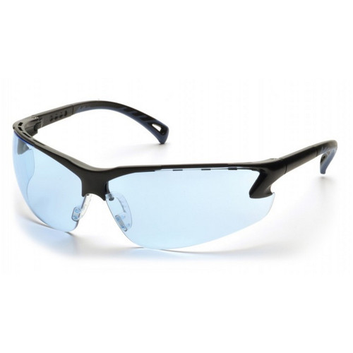 Pyramex Safety SB5760D Venture 3 - Black Frame/Infinity Blue Lens Safety Glasses