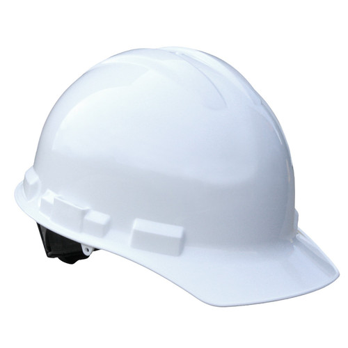 Radians GHR4-WHITE 4 Pt Ratchet Cap Style Hard Hat White