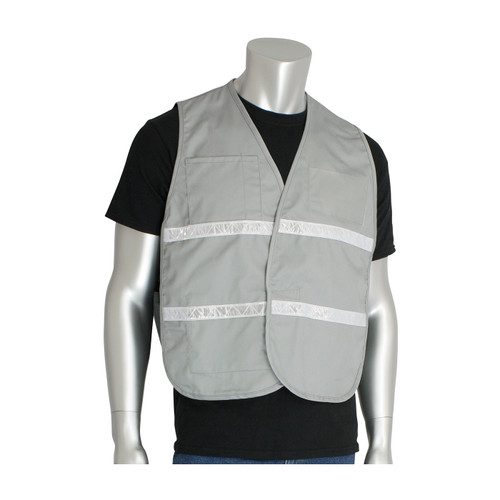 PIP 300-2515 Non-ANSI Incident Command Vest - Cotton/Polyester Blend Gray