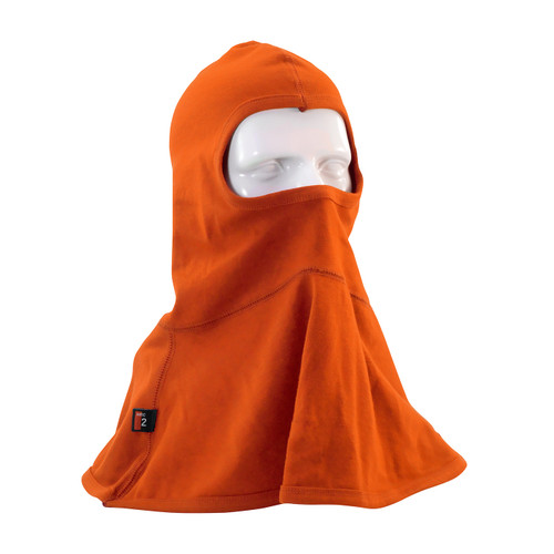PIP 385-FRBL11 Single-Layer AR/FR Interlock Cotton Balaclava - 11.8 Cal/cm2 Orange