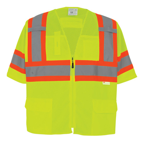 Global Glove GLO-127 - FrogWear HV - High-Visibility Polyester Surveyors Safety Vest