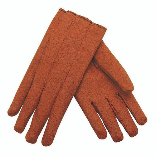 MCR Safety 9811L Vinyl Impregnated glove, Yellow stretch back , Russett double  palm, Cotton lining