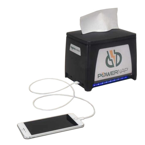 Powers 960 PowerNap Table Top Phone Charging Napkin Dispenser 7X8.4X6.5 Black 4/Case