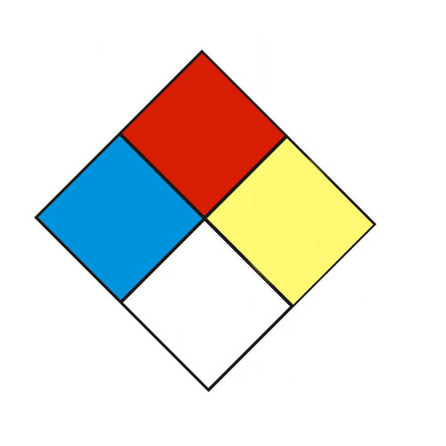 Safehouse Signs CD-101 National Fire Protection Association (Nfpa) Diamond Signs, 10X10, Aluminum (.040)