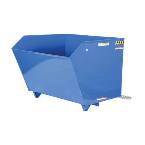 Vestil H-150-HD Low Profile Hopper Hd 1.5 CU YD-Blue