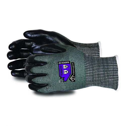 Superior Glove S18TAXFN TenActiv 18-Gauge ANSI A6 Foam Nitrile Coated Glove