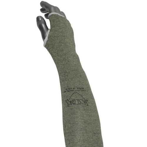 Worldwide Protective MSATA/HA-22T  ATA Hide-Away ANSI A3 Cut Resistant Sleeve w/Thumb Hole, 22 Inch