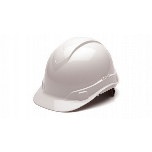 Pyramex Safety HP44110C Ridgeline 4 Point Ratchet White Hard Hat