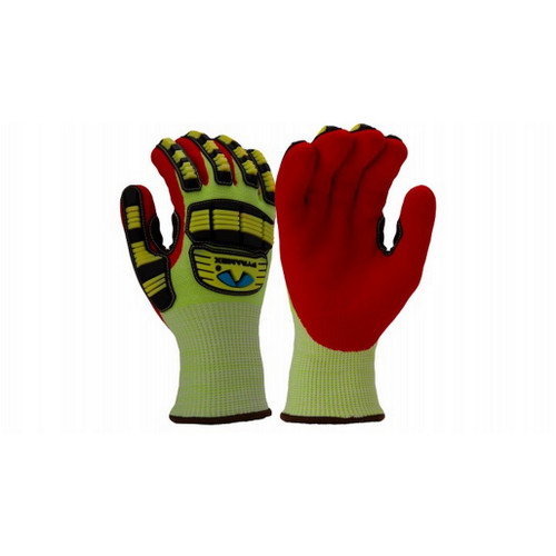 Pyramex GL607C Hi-Vis Cut-Resistant A4 Foam Nitrile Dipped Gloves