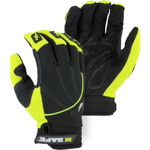 Majestic Glove 2127HY Mechanics Glove with Finger Guards & Touch Screen