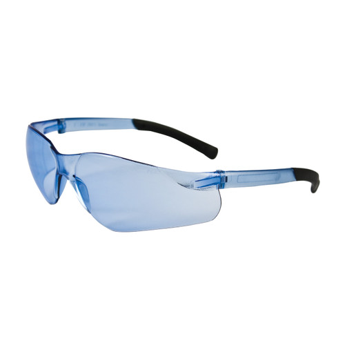 PIP 250-06-5503 Zenon Z13 Rimless Safety Glasses with Light Blue Temple, Light Blue Lens and Anti-Scratch Coating