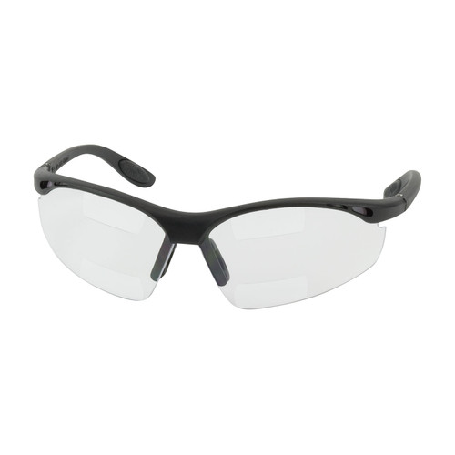 PIP 250-25-1515 Double Mag Readers Semi-Rimless Safety Readers with Black Frame, Clear Lens and Anti-Scratch / Anti-Fog Coating - Dual +1.50 Diopter