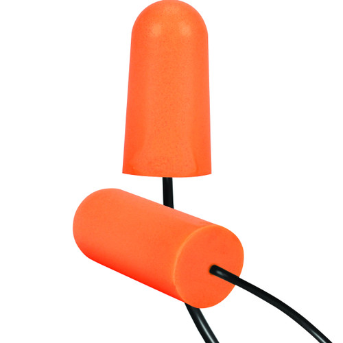PIP 267-HPF810C Mega Bullet Plus Ear Plugs Corded 33 Db NRR Orange PU Foam 100/Box