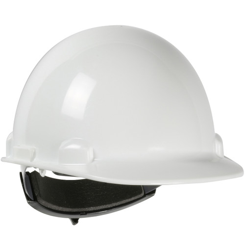PIP 280-HP341SR-01 Dynamic Dom Cap Style Smooth Dome Hard Hat with HDPE Shell, 4-Point Textile Suspension and Swing Wheel-Ratchet Adjustment