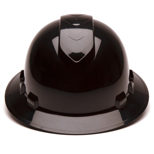 Pyramex Safety HP54111V Ridgeline Full Brim Hard Hat Black Vented Full