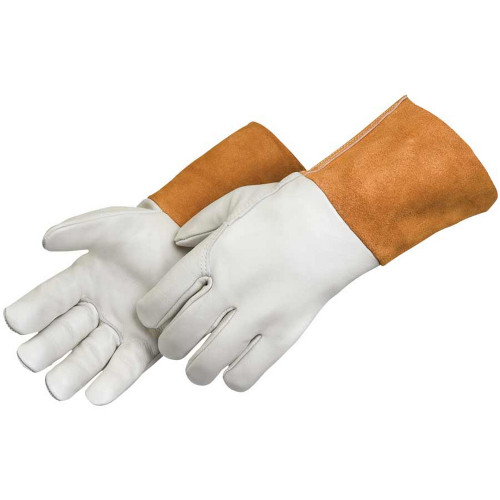 Liberty Safety 7114M Mig Leather Welder Glove With 4Â” Split Leather Cuff