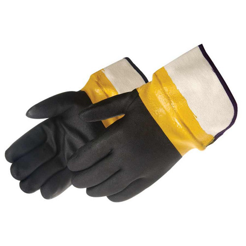 Liberty Safety 2640L Sandy Finish Black PVC Gloves