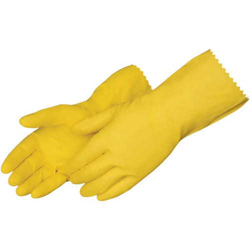 Liberty Safety 2870SL/S 18 Mil Yellow Latex Household Gloves