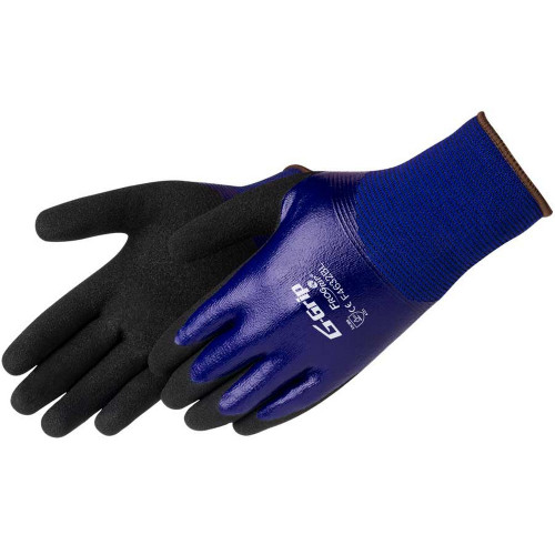 Liberty Safety F4632BL/S Frogrip Black Nitrile Coated Gloves