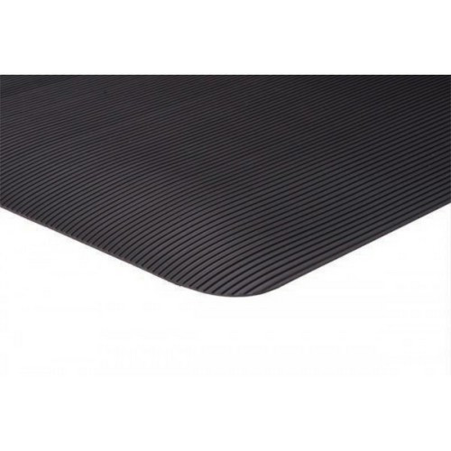 Apache Mills 34470090030000500 Anti-Fatigue Invigorator Black Mat - 3x5