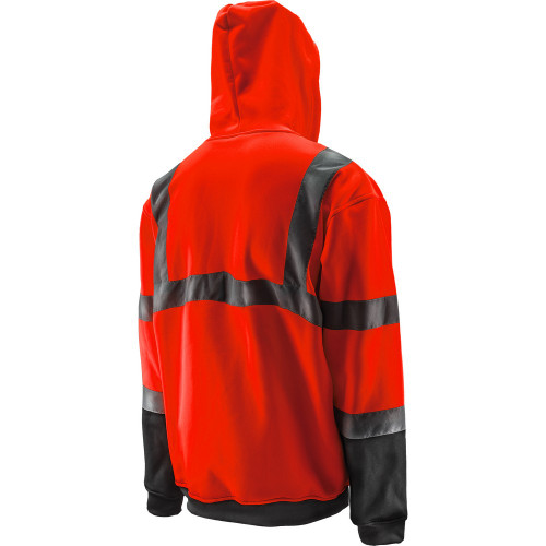 Lift Safety AVH-21ORKM Viz Pro Class 3 Hoodie, Hi-Vis Orange
