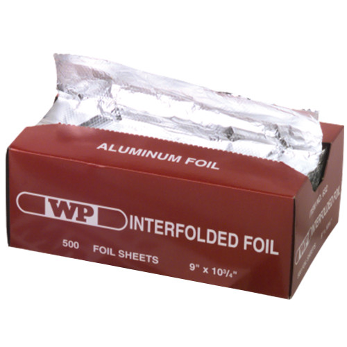 Western Plastics 632 Pop-Up Interfolded Aluminum Foil Sheets, 9 x 10 3/4, Silver, 3000 Sheet/Case