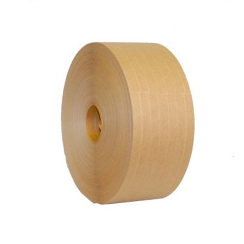 Wraptite GTHS70KAR-WT 70mm x 450', WOLVERINE 5.0 Kraft Re-inforced Gum Tape Heavy Grade, 10 Rolls/Case