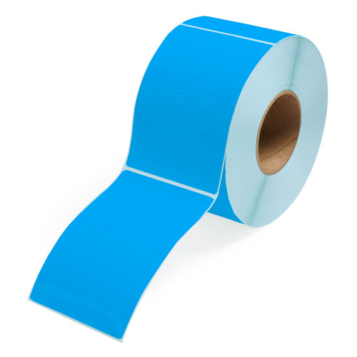 BBP 700*BTM4060AP*DT*B 4" x 6" Blue - Direct Thermal Labels - 3" Core