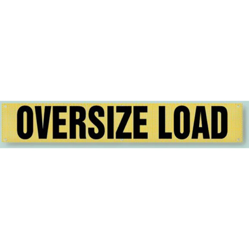 Accuform NMC SBT167 Oversize Load Transportation Banner Mesh Vinyl 18" X 84"