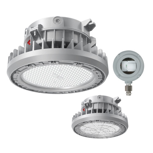 FME Lighting NEB-15-LV-C-TYPEV-7-NPT-PM-5Y-S Nebula Explosion Proof Area LED Light 150W, 5000K 120-277V, 20250 Lumen Pendant Mount