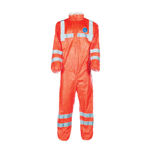 Liberty Safety TY125SHV Tyvek Coveralls With Elastic Wrists And Ankles Hi-Vis Orange