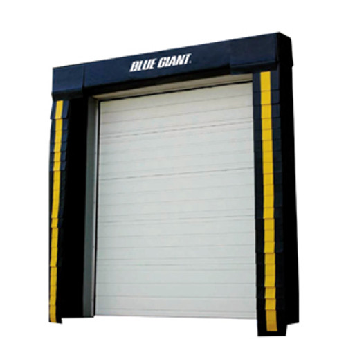 Blue Giant DS-D100V-40-12-C Fixed Head Pad Seal Fit 8' x 9' Door with 12" Projection - 12" Curtain