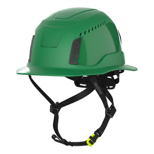 HexArmor 16-30004 Ceros XT400 Type II Full Brim Safety Helmet, Green