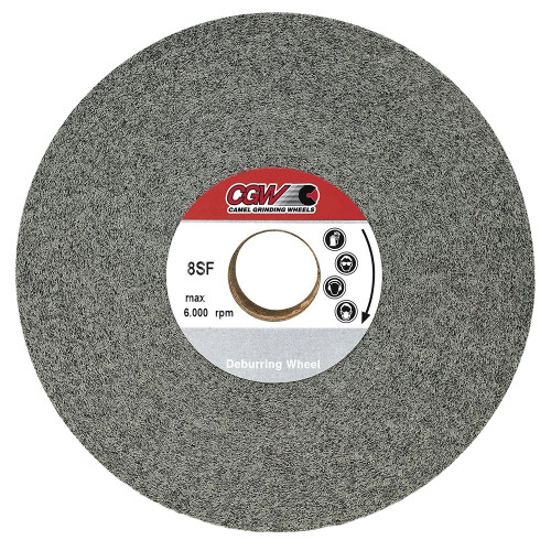 CGW 70143 8" X 1" X 3" 8A Aluminum Oxide Medium Convolute Wheel