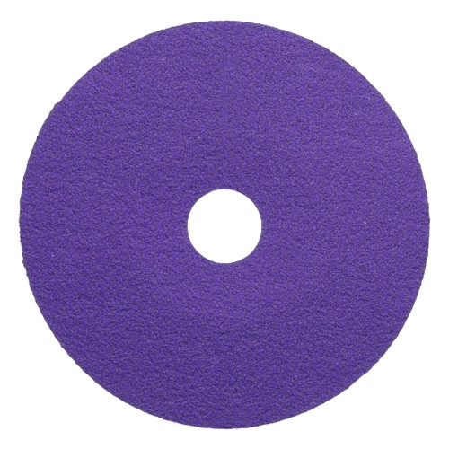 CGW 79020 7" Dia x 7/8" 24-Grit Ceramic Purple Fiber Disc