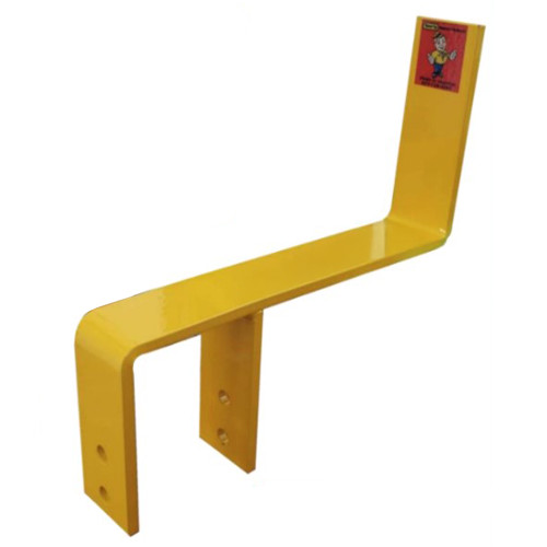 Savety Yellow BPS6 Beam Pallet Stop Fits Up To 6.00" Beam Face, 6" Offset