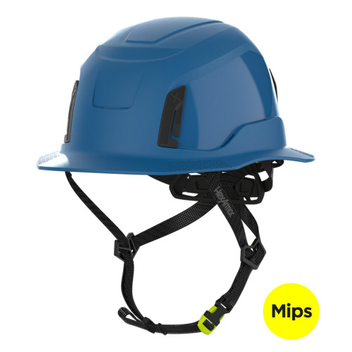 HexArmor 16-31002M Ceros XT400E Type II Full Brim Safety Helmet, Class E, Blue with MIPS