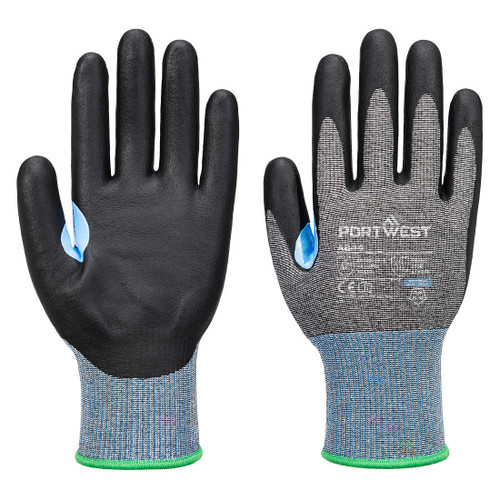 Portwest A644 CS Cut D15 Nitrile Glove A4 Gray/Black