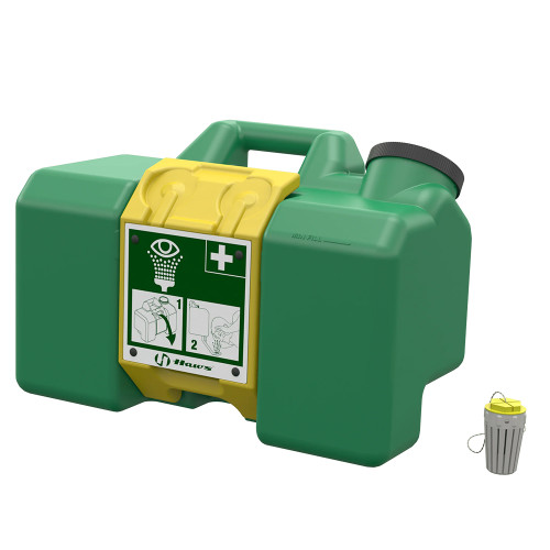 Haws 7501 CFG STD-9083 Portable Gravity Fed Eyewash with 9083 Cleansing Stick