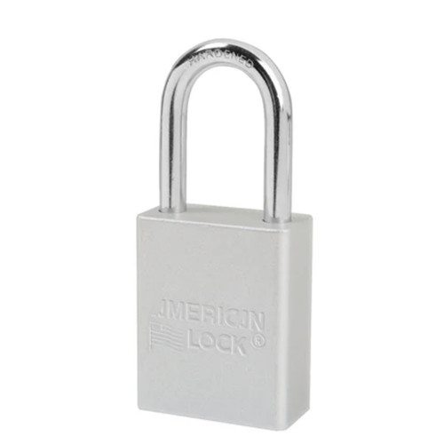 American Lock AM1106CLRKD Solid Aluminum Padlock, 1 1/2" Wide, Silver, 2 Keys