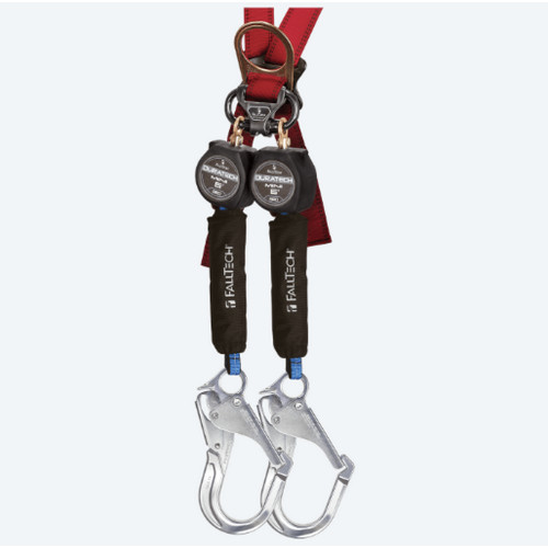 FallTech 72706TB5 6' DuraTech® Mini Class 1 Personal SRL-P with Aluminum Rebar Hooks, Includes Steel Dorsal Connecting Carabiner