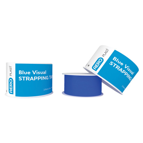 Aero Healthcare AV2010 AEROPLAST Blue Visual Tape 1in x 5.5yds